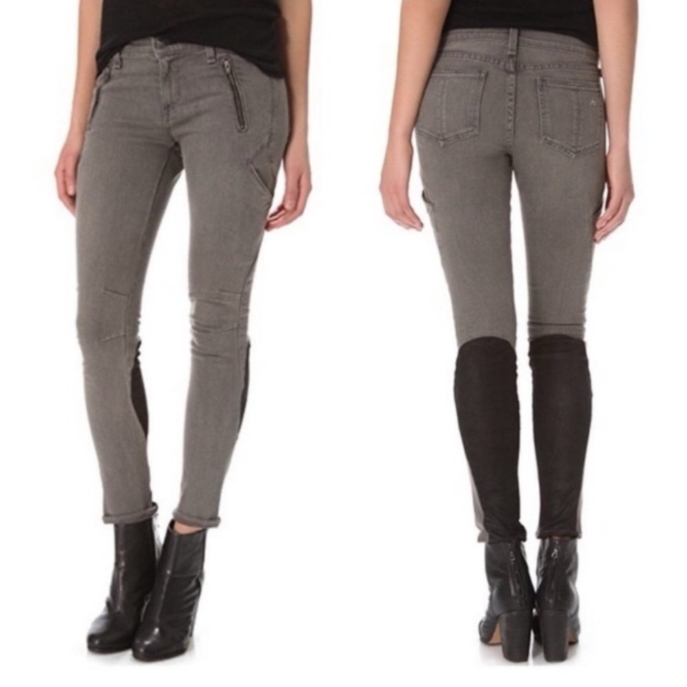 Rag& Bone gray & black Jeans